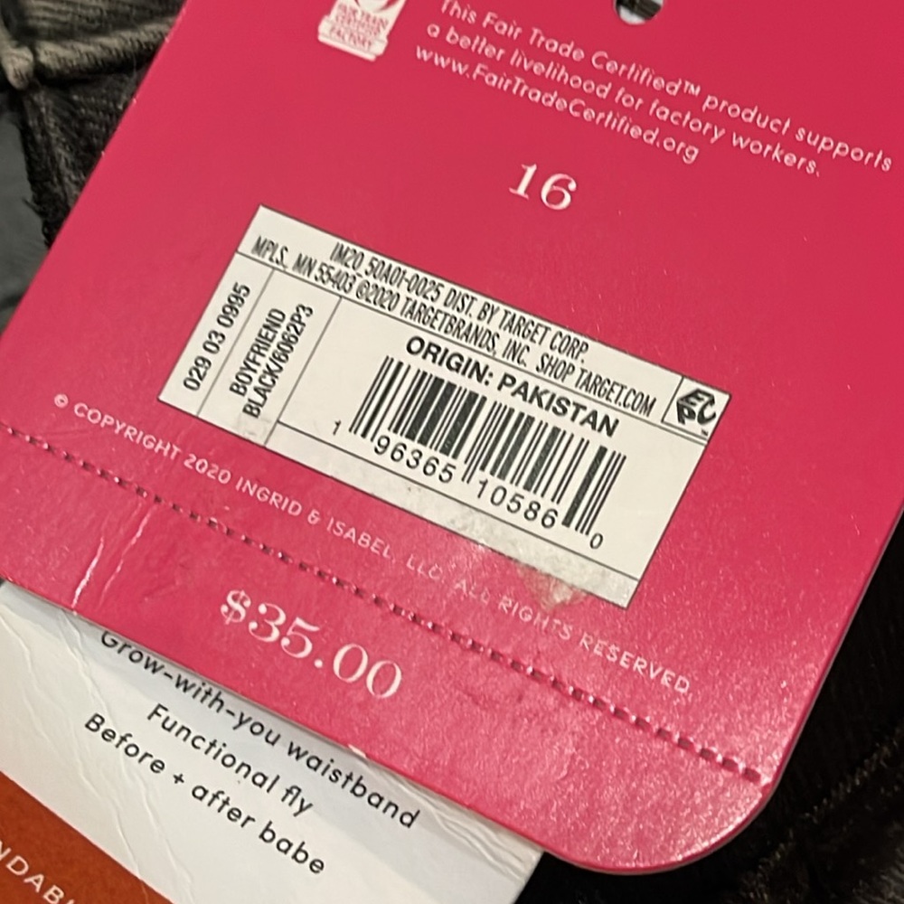 NWT Isabel Maternity crop jeans 16 - Picture 7 of 8